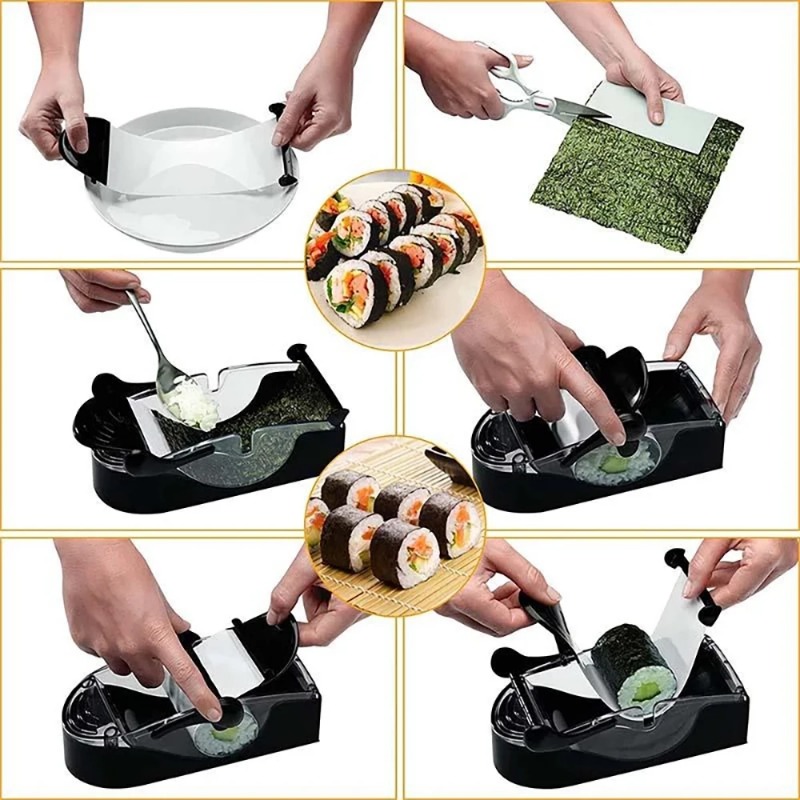 Molde mágico para arroz, máqui - Sushi Making Kit reseña y precio