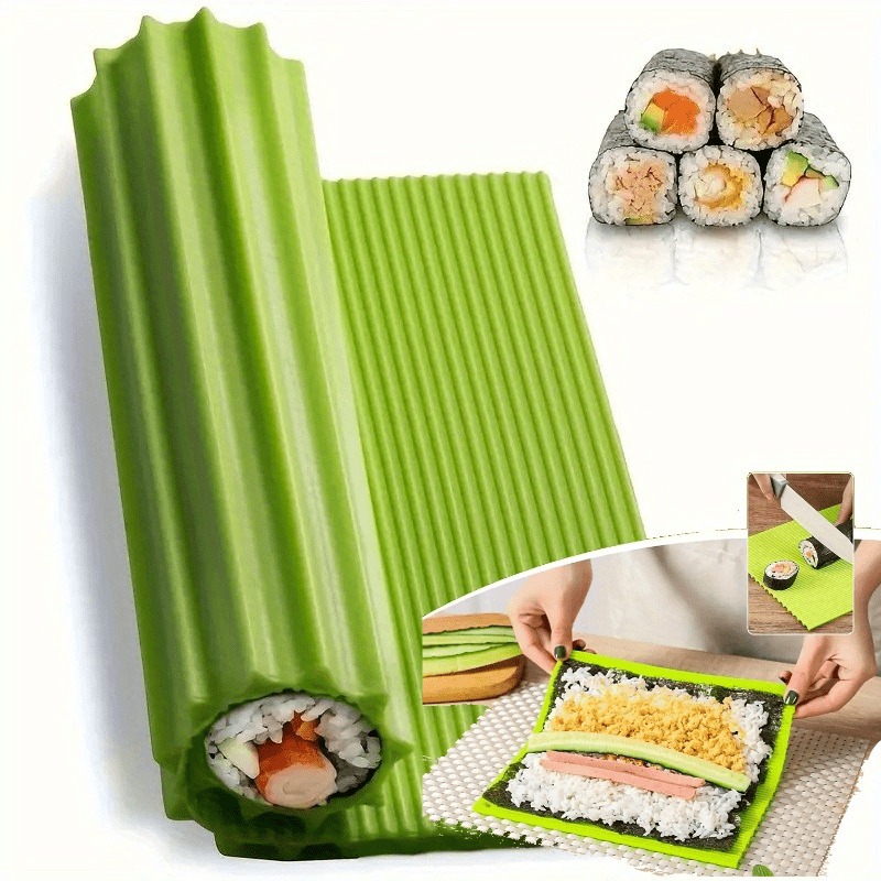 1 tapete de silicona de alta c - Sushi Making Kit reseña y precio